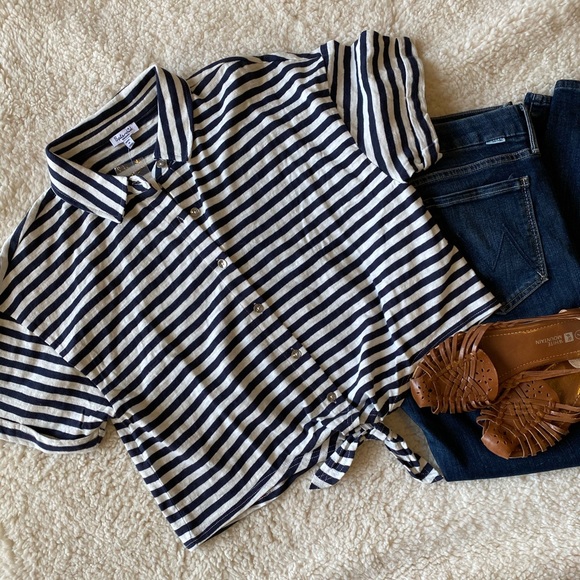 NWT Splendid striped knit shirt - Picture 1 of 8